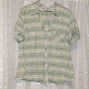 Womens button up top